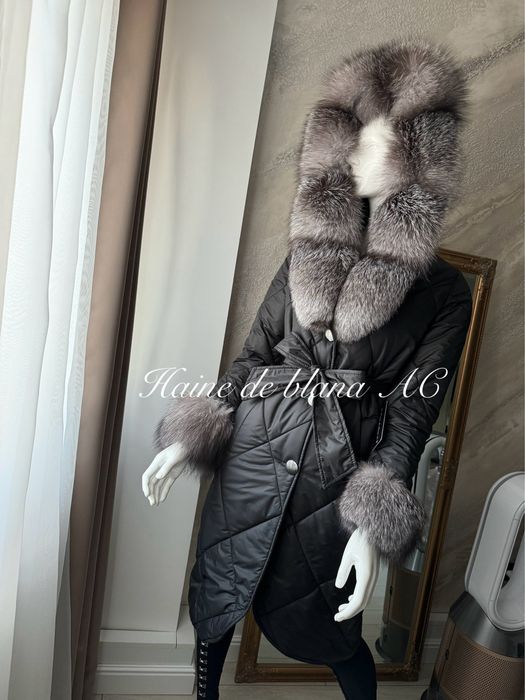 Geci de fas accesorizate cu blana naturala