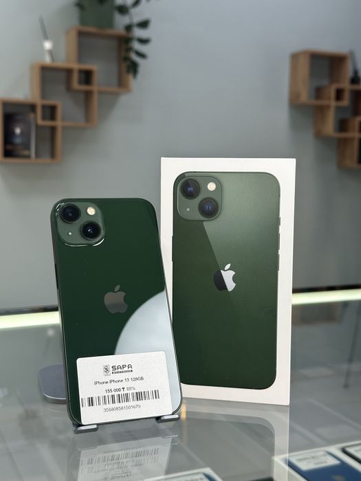айфон 13 зеленый 85%
