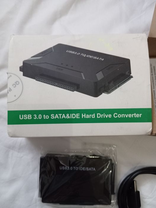 Adaptor USB 3.0 SATA & IDE – pentru HDD/SSD, complet, ca nou