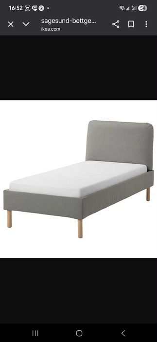 Pat de o persoana din Lemn plus somiera si Saltea