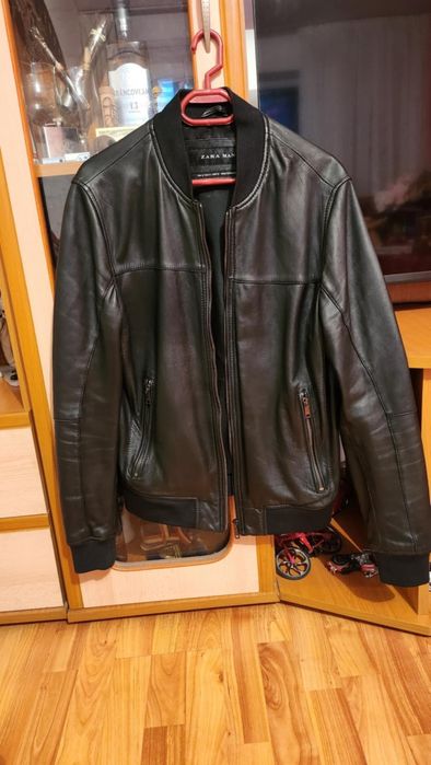 Geaca Zara piele naturală bomber