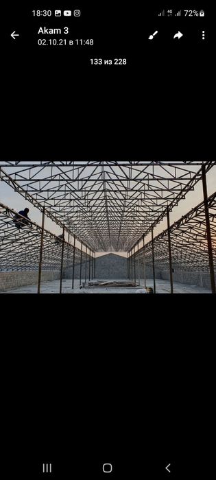 Контейнер профилидан, уголокдан том ёпиш хизмати