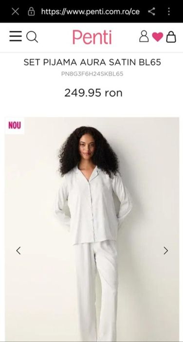 Pijama dama Penti satin L