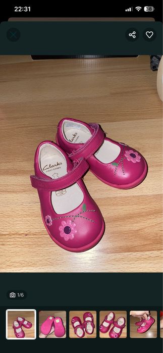 Pantofi Clarks 13 cm