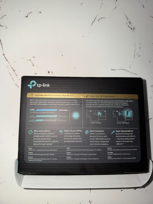 TP-Link Archer TBE400UH BE6500 — Wi-Fi 7 USB адаптер