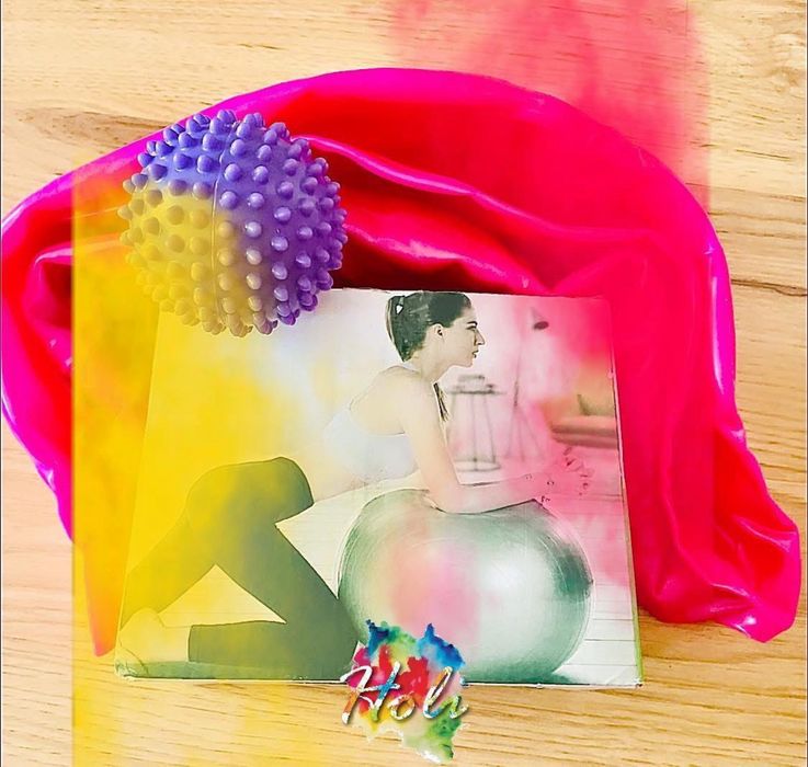 йога топка, розова, топка за пилатес, упражнения , фитнес