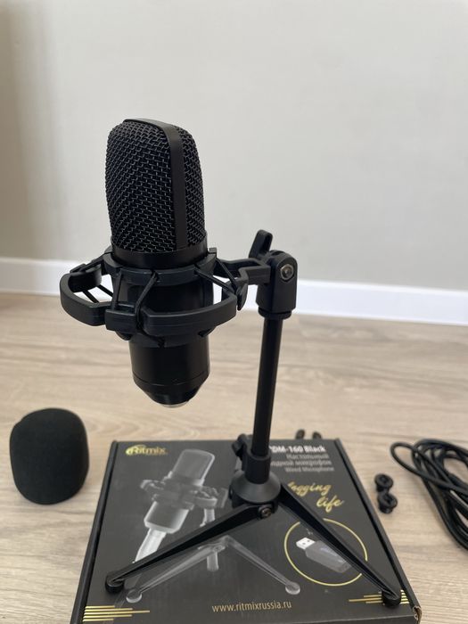 Микрофон Ritmix RDM-160 Black (Новый, распакован)