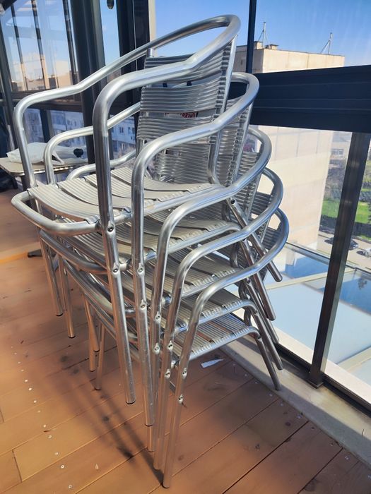 Здрави алуминиеви стола за градина