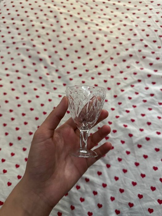 Стекляные бокалы фужеры богемского стекла