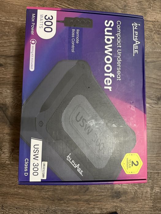 In Phase subwoofer compact underseat 300w