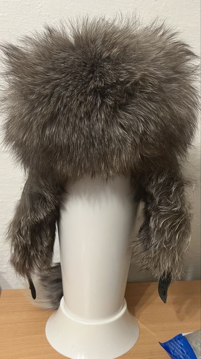 Шапка чернобурка с хвостом