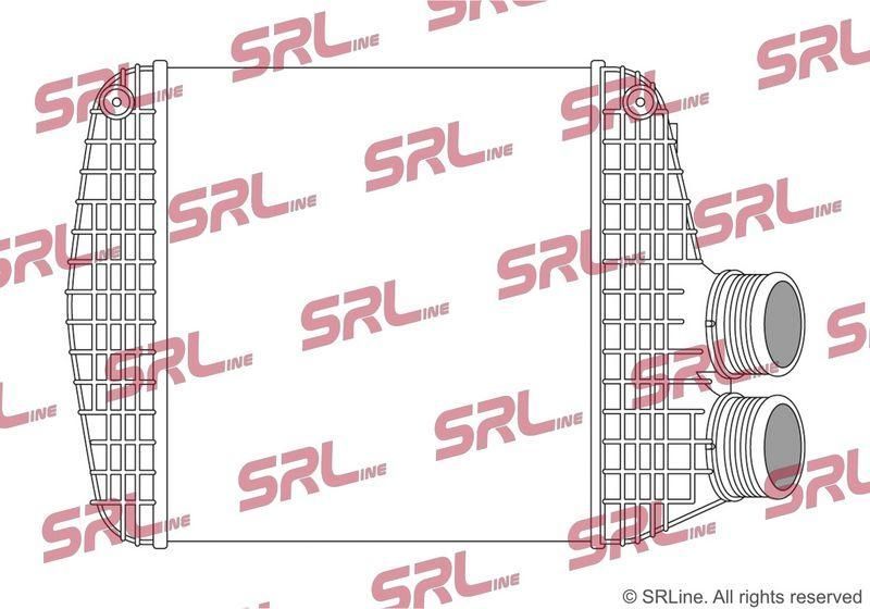Intercooler Maserati Ghibli 2013-2024, Levante 2016-2023, Quattroporte 2013-2024, 3.0 V6 T, Tipul radiatorului: fagure brazat, OE 16462881, SRLine