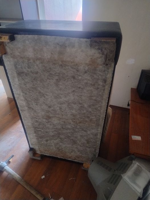 Двуместен диван кожа и текстил