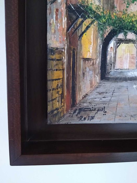 Картина масло на платно: „Дамаск“, арабски художник, 2017