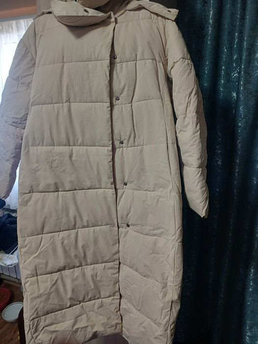 Пуховик ниже колена
