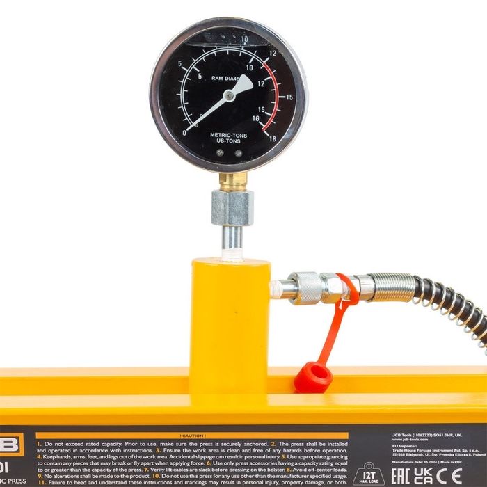 Хидравлична преса 12 тона JCB , TY12001 Професионална висок Клас