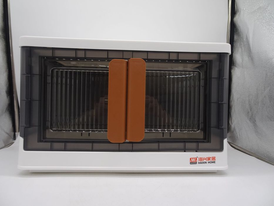 Haixin Home Cosuri de depozitare stivuibile cu capac, 69L, Alb