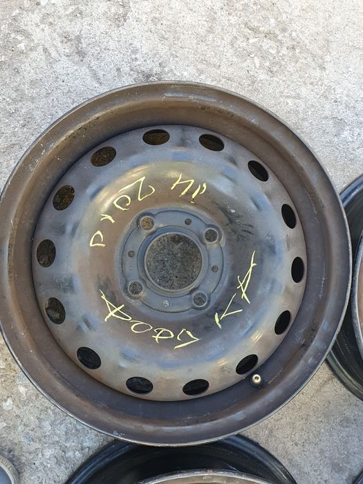 4бр стоманени джанти за Форд ка/ 2010г/ 5.5ж Х14/ ет 24/4Х 108/