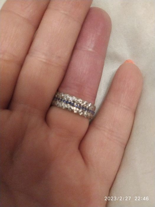 Кольцо серебро женское