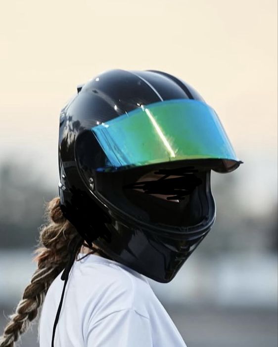 Мото шлем черный