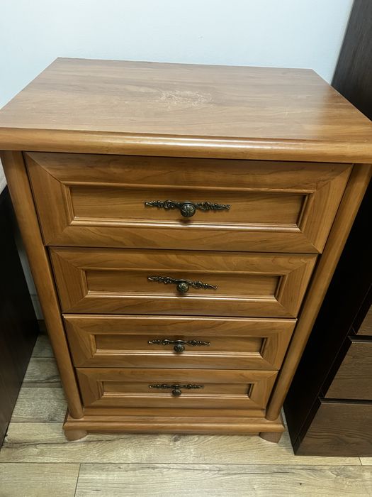 Тумба с 5 отсеками коричневого цвета