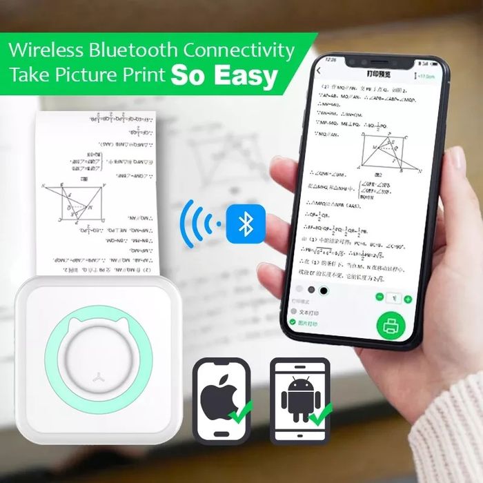 Мини принтер с ролки