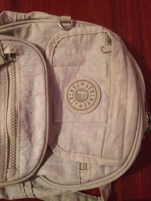 Rucsac/Ghiozdan crem 25x35 cm