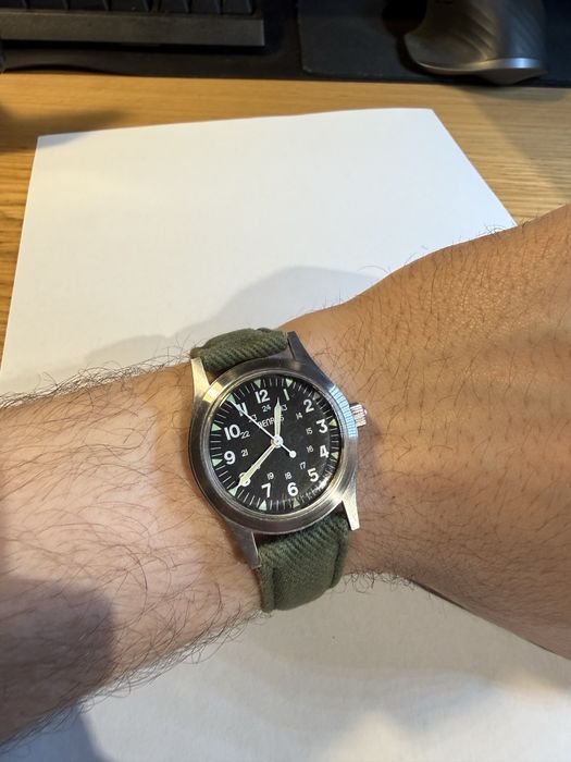 Benrus mill spec, reissue din 1994