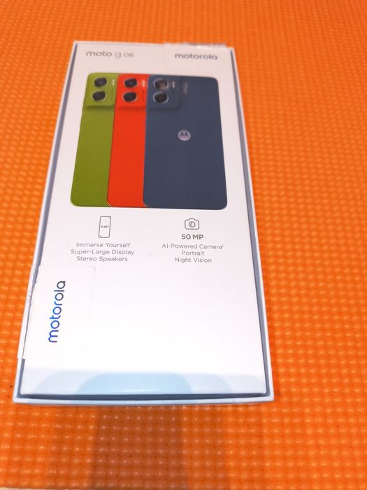 MOTOROLA  moto g 06 оранжев с гаранция