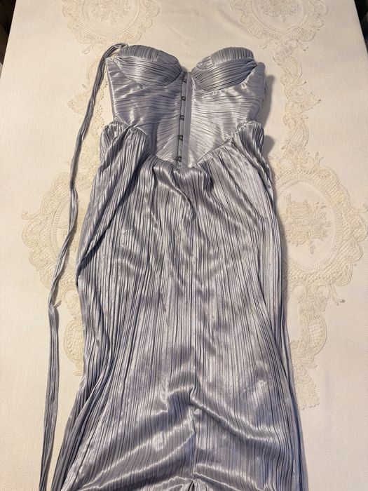 Rochie cu corset argintie