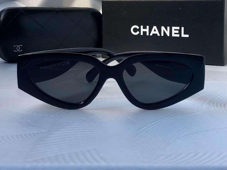 Дамски слънчеви очила котка черно