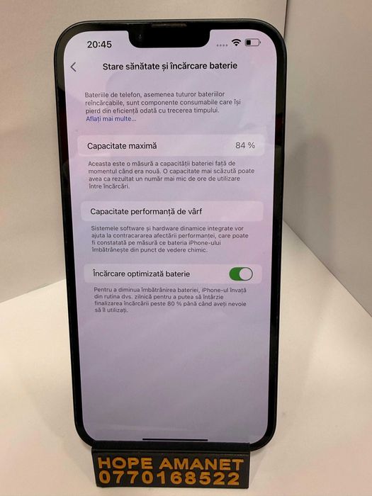 Hope Amanet P1/Iphone 14Plus, 128 gb, 84% baterie #34884