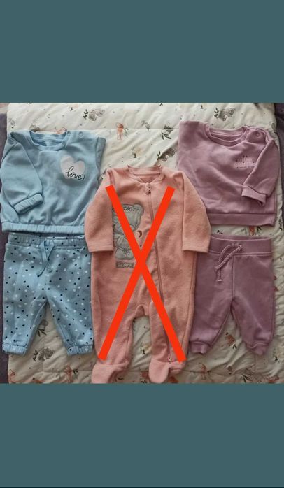 Лот дрехи за новородено момиченце 0+ месеца