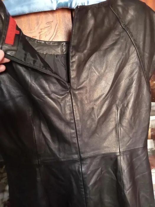 Платье кожаное германия