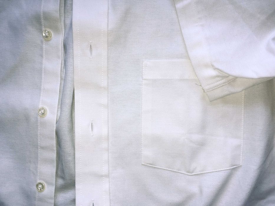 VINTAGE 1996 Made in U.S.A. ARROW® DOVER OXFORD Men's White Shirt — M