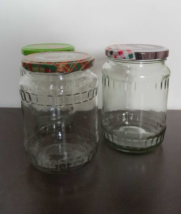 Буркани, 720 мл, без етикети, с капачки на винт