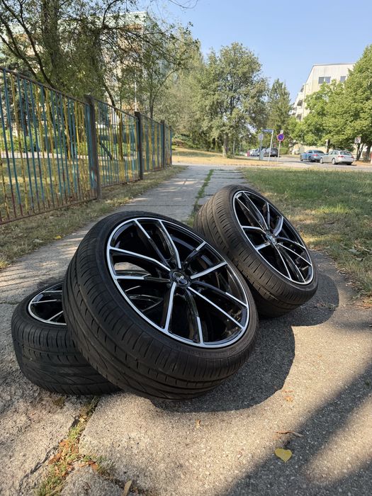 Jante Aliaj Brock B38 R19 5x112 + Anvelope Vară NOI 225/35 R19