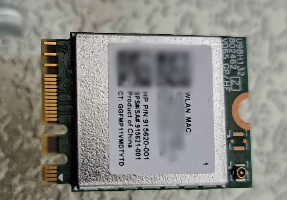 “Realtek Wi-Fi + Bluetooth Card (Internal)”