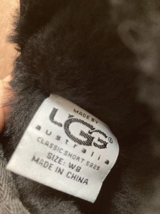 ugg original  disquette marime 38 39 clasic negru cizma bej nou