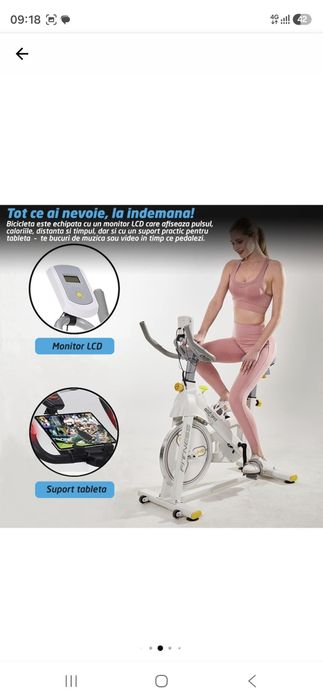 Bicicleta spinning ca nouă