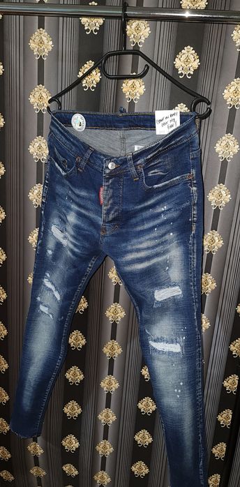 Blugi albastru - negru ICON DSQUARED2