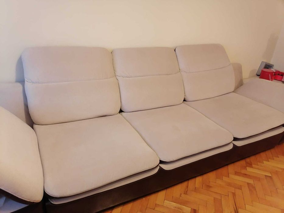 Set canapea extensibila cu 2 module depozitare