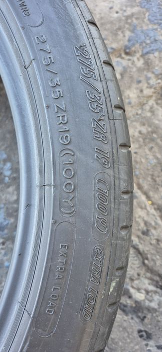 4 anvelope vara Michelin,fata 245/40/19,spate 275/35/19.Pretul este pe bucata