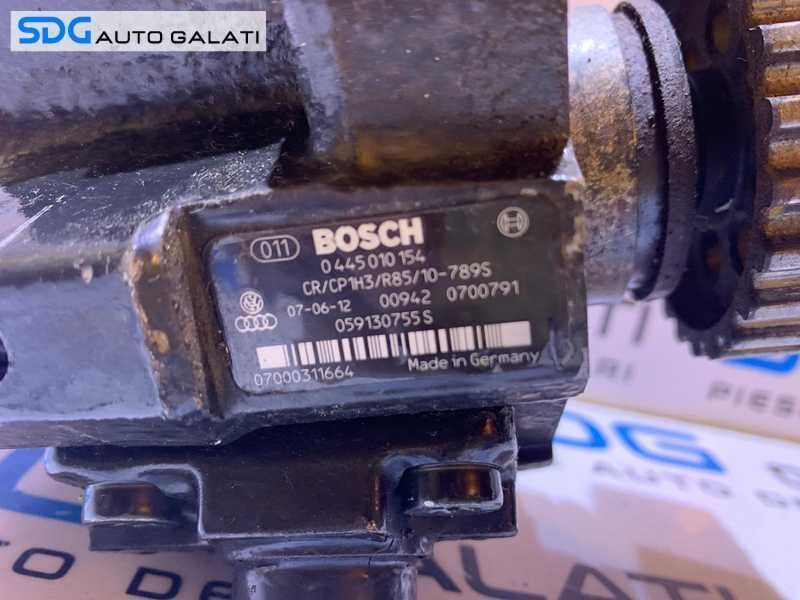 Pompa Inalta Presiune cu Senzor Regulator Audi A4 B8 3.0 TDI V6 CAPA 2008 - 2012 Cod 0445010154 059130755S
