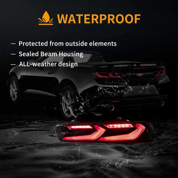 Стопове с динамични жълти мигачи за Chevrolet Camaro 2016 - 2018