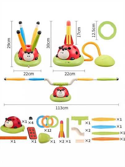 Интерактивная игрушка-тренажер "Божья -коровка" 3 в 1