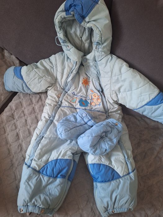 Отдам хороший зимний  комбинезон на мальчика 80 см