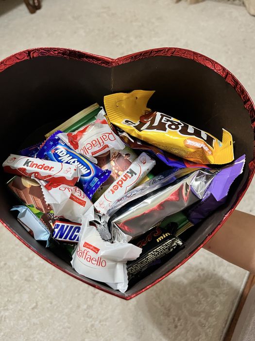 Сладости в форме сердце