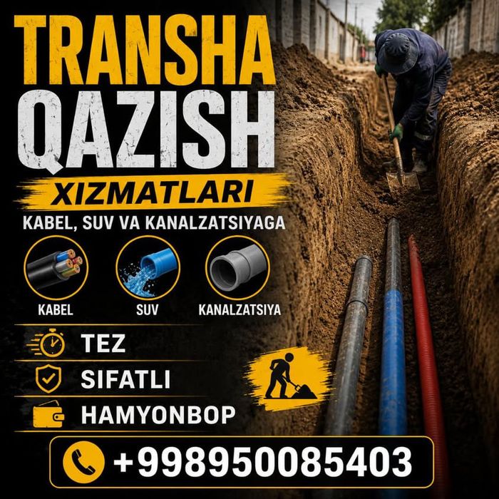 Perfarator xizmatlari Adboynik malotak Almazniy bur beton kesiw