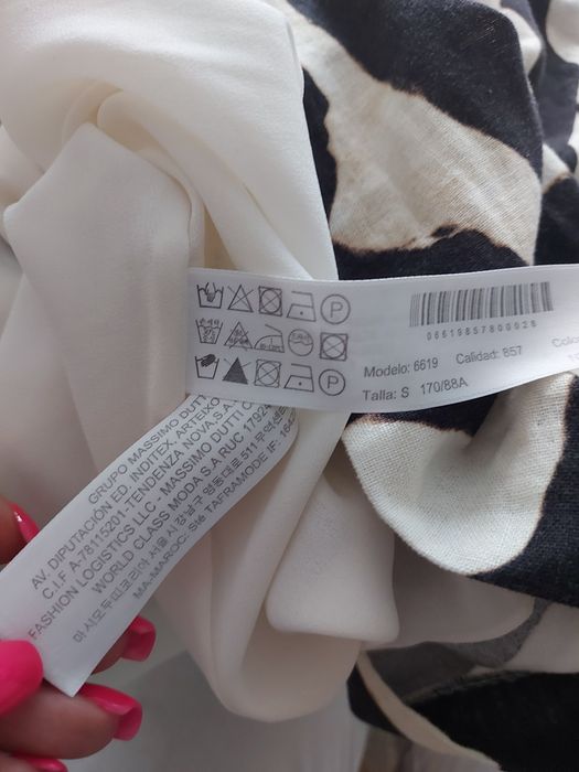 Къса рокля Massimo dutti с животински принт